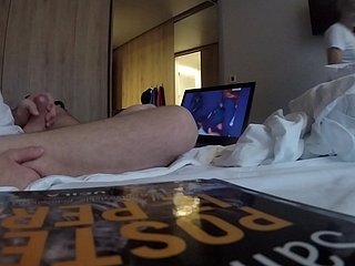 otel hizmetçisi için flaching dick
