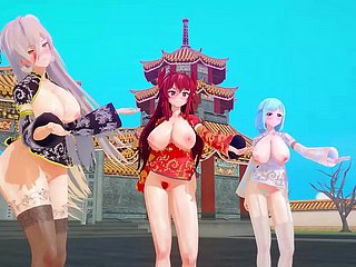 MMD Look up YouTubers Chinesisches Neujahr [KKVMD] (von 熊野 ひろ)