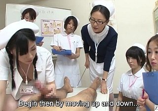 JAV พยาบาล CFNM สาธิต handjob blowjob ที่มีคำบรรยาย