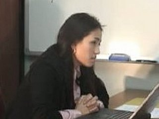 Koreli Sekreteri Fucked ve Fetiş alır